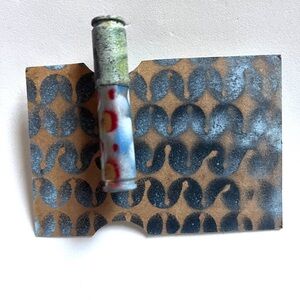 Artistic Polka Dot Brooch Clip- Multicolor- with Art Card.